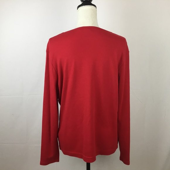 Wish For Joy Christmas Tree Top Size L Red - Picture 4 of 5